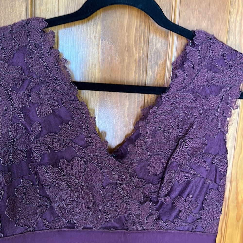EUC Fully lined sleeveless dress lace outer - Picture 2 of 8